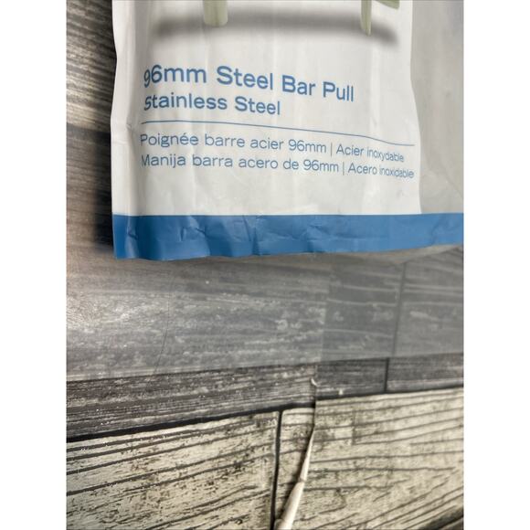 Brainerd 10 Multipack 96mm Stainless Steel Bar Pull P01012W-SS-SP Silver {80} - Picture 4 of 10